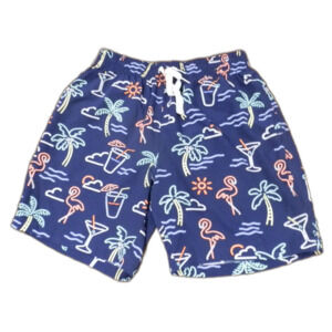 Chubbies The Neon Lights Blue Swim Suit  Trunks  7" Inseam Men's Size Small